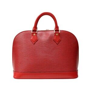 Louis Vuitton bag Red Padlock Handbag Epi Alma Leather